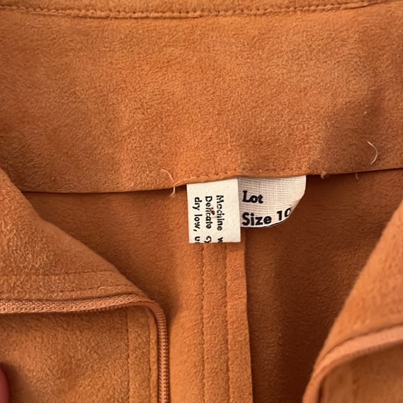 Cute vintage ultra suede dress ! Size 10 - Picture 3 of 5